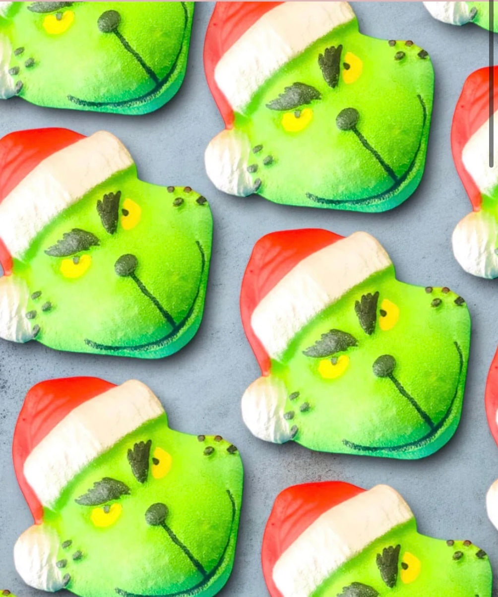 Grinch bath bomb