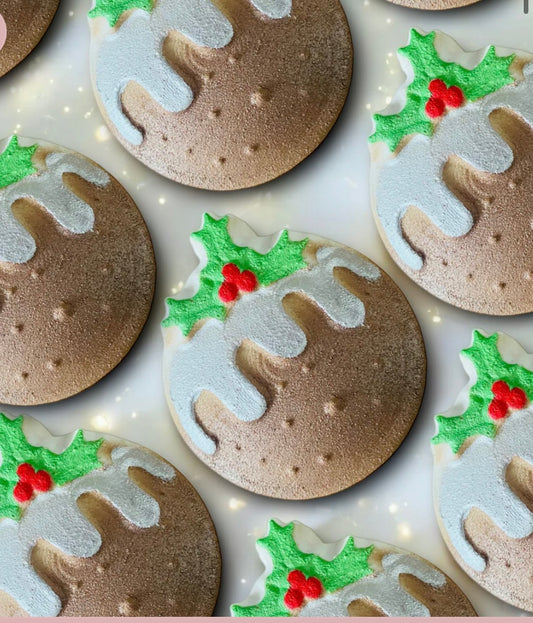Christmas pudding bath bomb