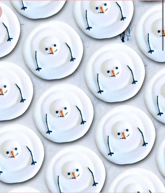 Melting snowman bath bomb