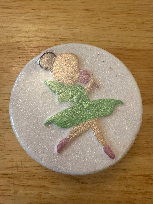 Glitter tinkerbell bath bomb